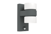 Lamper - EGLO ATOLLARI outdoor wall lamp with sensor LED 2x6W anthracite - 96276