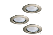 Lamper - EGLO PENETO recessed spot brushed steel 3-pack - 94237