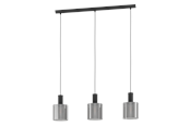 Lamper - EGLO GOROSIBA long table pendant black-transparent - 98753