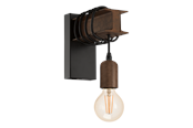 Lamper - EGLO TOWNSHEND 4 wall lamp black/brown - 43152