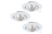 Lamper - EGLO TEDO 1 built-in spotlight 3-pack white - 95357