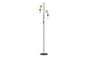 Lamper - EGLO TOWNSHEND floor lamp black/brown - 43516