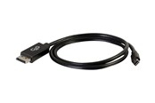 Kabler og ledninger - C2G 2m Mini DisplayPort to DisplayPort Adapter Cable 4K UHD - Black - DisplayPort cable - 2 m - 84301