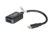 Kabler og ledninger - C2G 20cm Mini DisplayPort to HDMI Adapter - Thunderbolt to HDMI Converter M/F - Black - DisplayPort cable - 20 cm - 84313