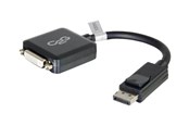 Kabler og ledninger - C2G DisplayPort to DVI-D Adapter Converter - Single Link DVI-D Video Adapter M/F - Black - video adapter - 20 cm - 84321