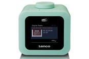 DAB, nettverks- og klokkeradio - Lenco CR-620GN - DAB+/FM Clock Radio with colour display - Green - DAB/DAB+/FM - Grønn - CR-620GN