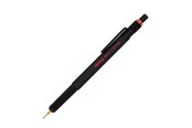 Skrive- & Tegneverktøy - Rotring 800+ Mechanical Pencil and Touchscreen Stylus | Twist-to-Retract HB 0.5 mm Propelling Pencil | Black Metal Barrel - 1900181