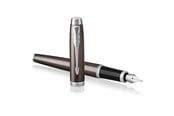 Skrive- & Tegneverktøy - Parker IM Fountain Pen | Dark Espresso | Fine Nib with Blue Ink Refill | Gift Box - 1931650