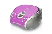 CD-spiller - Lenco SCD-24 portable FM radio/CD player - Pink/Grey - SCD-24 Purple