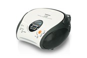 CD-spiller - Lenco SCD-24 portable FM radio/CD player - White/Black - SCD-24 white