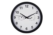 Dekorasjon - Hama "Pure Plus" - clock - quartz - wall mountable - 25 cm - white - frame: black - 00186342