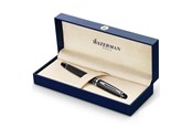 Skrive- & Tegneverktøy - Waterman Expert Rollerball Pen | Matte Black with Chrome Trim | Fine Point | Black Ink | Gift Box - S0951880