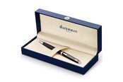 Skrive- & Tegneverktøy - Waterman Hémisphère Ballpoint Pen | Matte Black with Chrome Trim | Medium Point | Blue Ink | Gift Box - S0920870