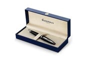 Skrive- & Tegneverktøy - Waterman Carène Black Sea Ballpoint Pen | High-Gloss Black with Palladium Plated Trim | Medium Point with Blue Ink Cartridge | Gift Box - S0293950