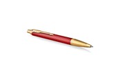 Skrive- & Tegneverktøy - Parker IM Ballpoint Pen | Premium Red Lacquer with Gold Trim | Medium Point with Blue Ink Refill | Gift Box - 2143644