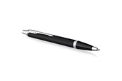 Skrive- & Tegneverktøy - Parker IM Ballpoint Pen | Matte Black with Chrome Trim | Medium Point with Blue Ink Refill | Gift Box - 2143632