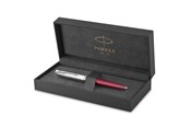 Skrive- & Tegneverktøy - Parker 51 Ballpoint Pen | Burgundy Barrel with Chrome Trim | Medium Point with Black Ink Refill | Gift Box - 2123498