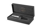 Skrive- & Tegneverktøy - Parker 51 Ballpoint Pen | Black Barrel with Chrome Trim | Medium Point with Black Ink Refill | Gift Box - 2123493