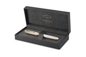 Skrive- & Tegneverktøy - Parker Sonnet Fountain Pen | Silver Mistral | Fine Nib | Gift Box - 2119792