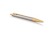 Skrive- & Tegneverktøy - Parker IM Ballpoint Pen | Premium Warm Silver | Medium Point Blue Ink | Gift Box - 1931687