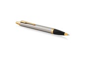 Skrive- & Tegneverktøy - Parker IM Ballpoint Pen | Brushed Metal | Medium Point Blue Ink | Gift Box - 1931670