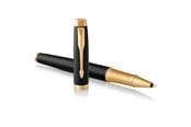 Skrive- & Tegneverktøy - Parker IM Rollerball Pen | Premium Black | Fine Point Black Ink | Gift Box - 1931660