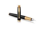 Skrive- & Tegneverktøy - Parker IM Fountain Pen | Premium Black | Fine Nib with Blue Ink Refill | Gift Box - 1931646