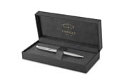 Skrive- & Tegneverktøy - Parker Sonnet Ballpoint Pen | Stainless Steel with Palladium Trim | Medium Point Black Ink | Gift Box - 1931512