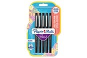 Skrive- & Tegneverktøy - Paper Mate Flair Felt Tip Pens | Medium Point (0.7mm) | Black | 5 Count - 2028909