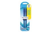 Skrive- & Tegneverktøy - Paper Mate Flexgrip Ultra Retractable Ballpoint Pens | Medium Point (1.0mm) | Blue | 2 Count - 2027754