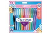 Skrive- & Tegneverktøy - Paper Mate Flair Felt Tip Pens | Medium Point (0.7mm) | Assorted Candy POP Colours | 12 Count - 1985616