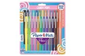 Skrive- & Tegneverktøy - Paper Mate Flair Felt Tip Pens | Medium Point (0.7mm) | Assorted Candy POP Colours | 24 Count - 1985617