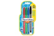 Skrive- & Tegneverktøy - Paper Mate InkJoy 100ST Ballpoint Pens | Medium Point (1.0mm) | Red Green Blue & Black | 5 Count - 1956718