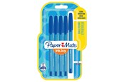 Skrive- & Tegneverktøy - Paper Mate InkJoy 100ST Ballpoint Pens | Fine Point (0.7mm) | Blue | 5 Count - 1956727