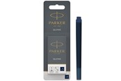 Skrive- & Tegneverktøy - Parker Fountain Pen Ink Refill Cartridges | Long | Blue-Black QUINK Ink | 5 Count (Blister) - 1950404