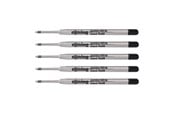 Skrive- & Tegneverktøy - Rotring Jumbo Ballpoint Pen Refills | Black Ink | Medium Point (1.0mm) | 5 Count - S0195390