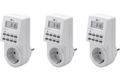 Elektriske apparater - Pro 3 pcs Digital timer white - controls electronic - 4040849555442