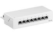 Antennekabler - Pro CAT 6a Mini/Desktop Patch Panel 8 Port white - S - 4040849620676