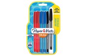 Skrive- & Tegneverktøy - Paper Mate InkJoy 100ST Ballpoint Pen Medium Point (1.0mm) | Black Blue & Red | 8 Count - 1956745