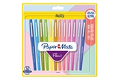 Skrive- & Tegneverktøy - Paper Mate Flair Felt Tip Pens | Medium Point (0.7mm) | Assorted Pastel Colours | 12 Count - 2137277