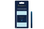 Skrive- & Tegneverktøy - Waterman Fountain Pen Ink Cartridges | Long | Serenity Blue | 8 Count | Blister Pack - S0713021