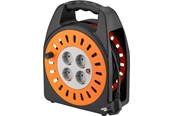 Kabeltrommel - Pro Cable reel 25 m orange-black - with 4 protective - 4040849713552