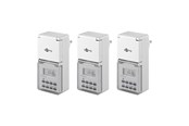 Komponenter for switchboxes og skap - Pro 3 pcs IP44 digital timer white - controls electr - 4040849555466