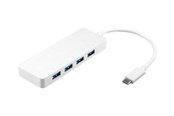 USB-hub - Goobay Multiport Adapter USB-hub - 4 porter - Hvit - 44770