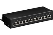 Nettverkskabel - CAT 6 Mini/Desktop Patch Panel 12 Port black - S - 4040849693076