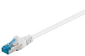 Nettverkskabel - CAT 6A patch cable S/FTP (PiMF) white 15 m - LS - 4040849941597