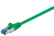 Nettverkskabel - CAT 6A patch cable S/FTP (PiMF) green 15 m - LS - 4040849941412