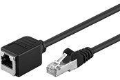 Nettverkskabel - CAT 5e extension cable F/UTP black - 4040849918858