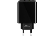 Mobil - Adaptere og ladere - Pro Dual-USB quick charger USB/QC3.0 (28W) - 4040849449567