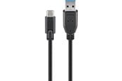 USB - Pro USB-A <-> USB-C - 2m - Svart - 4040849447723